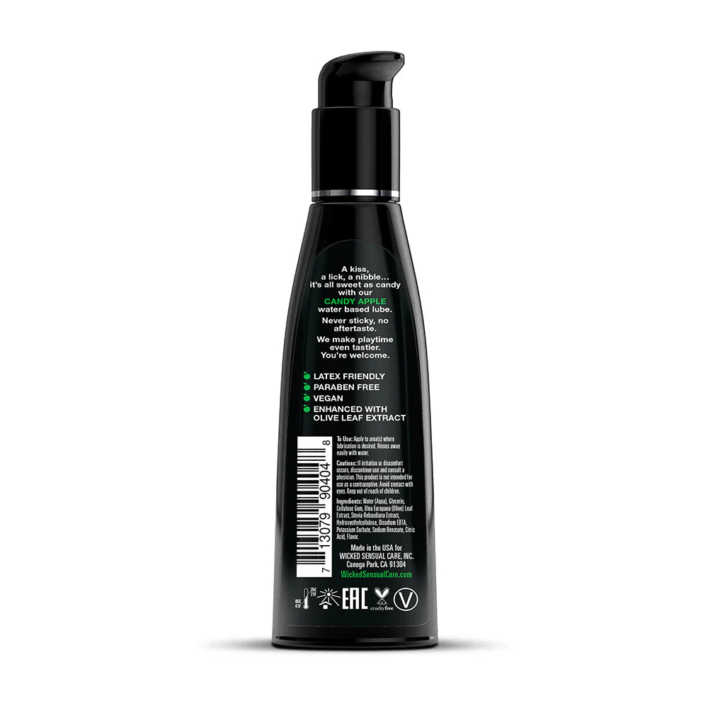 Wicked Aqua Candy Apple Water-Based Lubricant 4 oz.