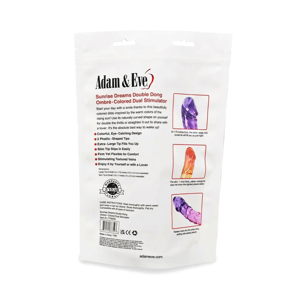 Adam & Eve Sunrise Dreams Double Dong