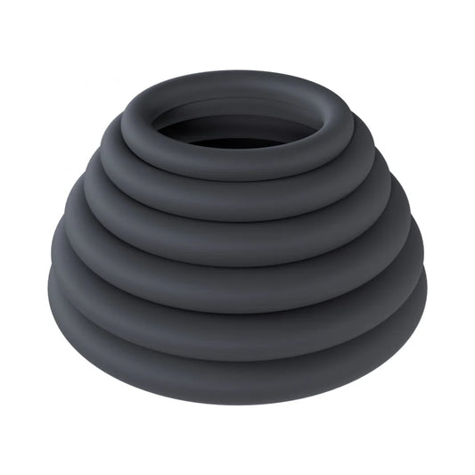 LEVELZ Classic Silicone Cock Ring Set of 6 All Sizes