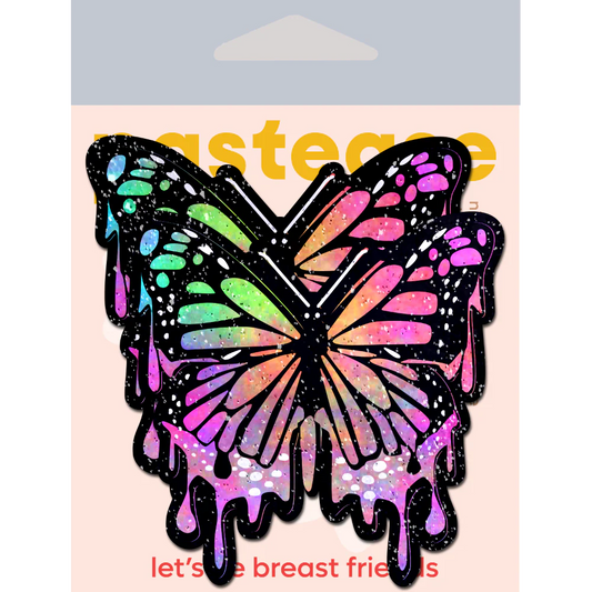 Pastease Butterfly Melt Trippy Glitter Rainbow Nipple Pasties