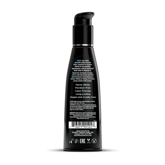 Wicked Aqua Water-Based Lubricant 4 oz.
