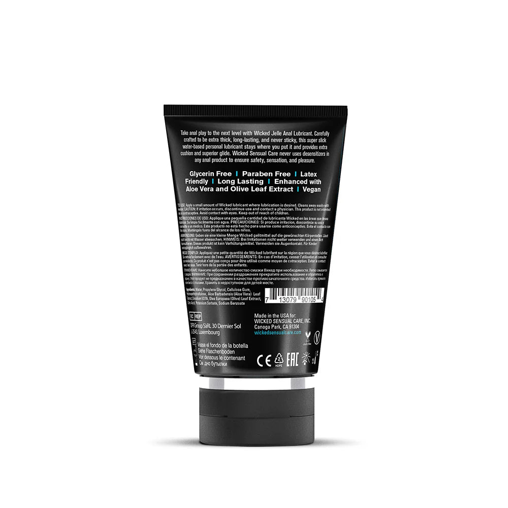 Wicked Jelle Water-Based Anal Lubricant 4 oz.