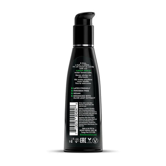 Wicked Aqua Candy Apple Water-Based Lubricant 4 oz.