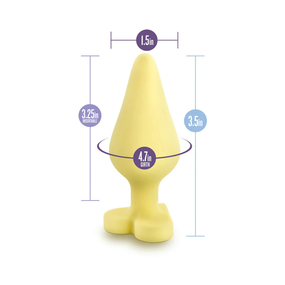 Play with Me Naughty Candy Hearts 'Spank Me' Anal Plug Yellow