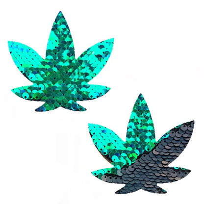 Dope AF Weed Leaf Nipple Cover Pasties