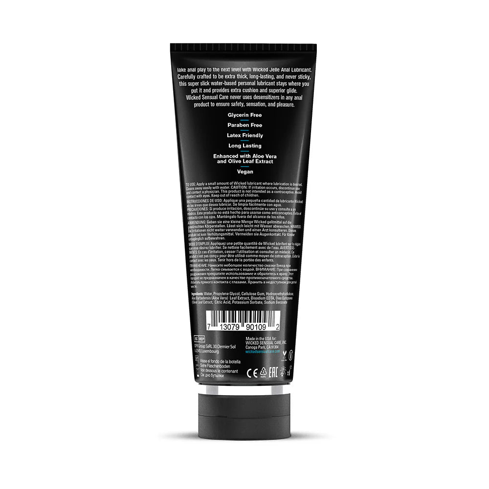 Wicked Jelle Water-Based Anal Lubricant 8 oz.