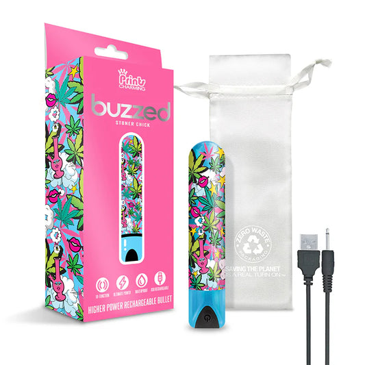 Prints Charming Buzzed Rechargeable 3.5" Bullet