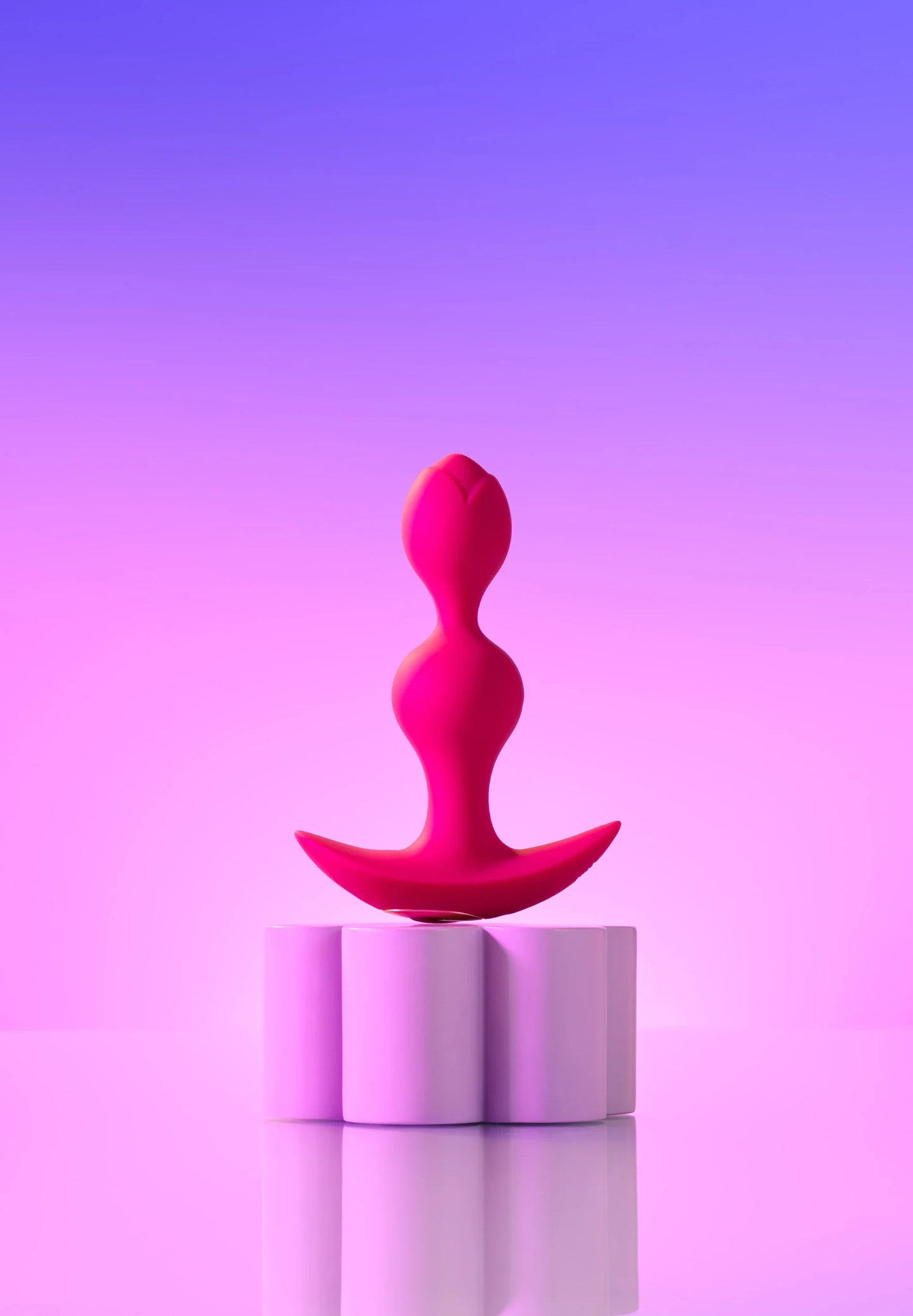 Love to Love Twinny Bud Rechargeable Silicone Multi-Speed Vibrating Anal Plug Plum