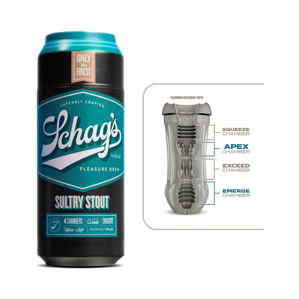 Schag's Sultry Stout Self-Lubricating Stroker Frosted