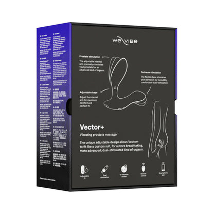 We-Vibe Vector+ Dual Stimulation Prostate Massager Charcoal Black