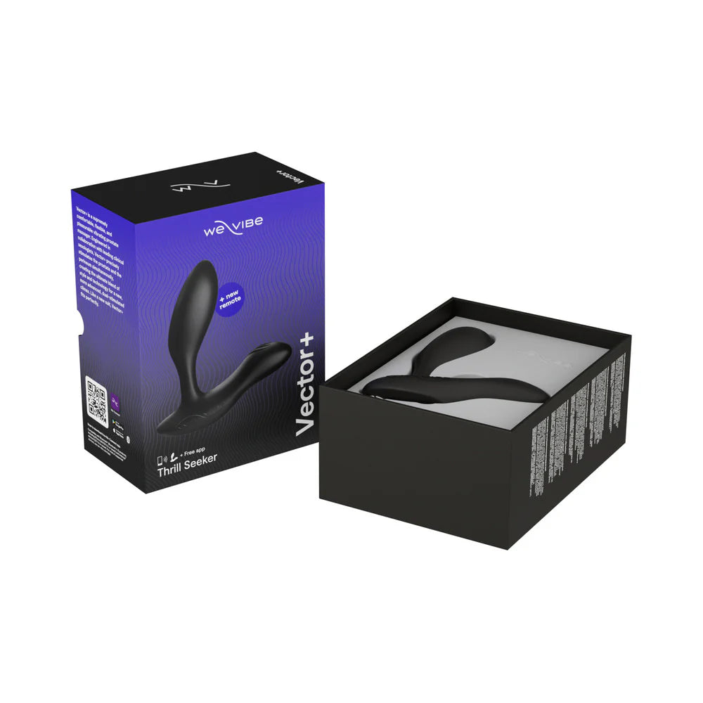 We-Vibe Vector+ Dual Stimulation Prostate Massager Charcoal Black