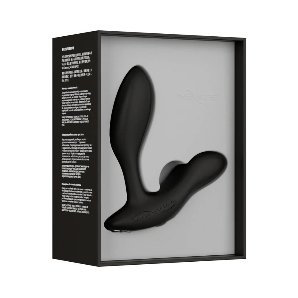 We-Vibe Vector+ Dual Stimulation Prostate Massager Charcoal Black