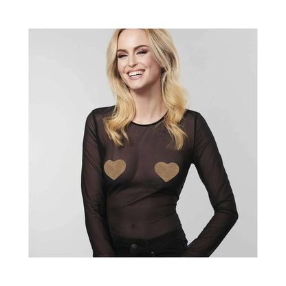 Bijoux Indiscrets Flash Reusable Glitter Pasties Heart