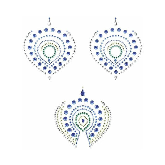 Bijoux Indiscrets Flamboyant Rhinestone Body Decorations Blue/Green