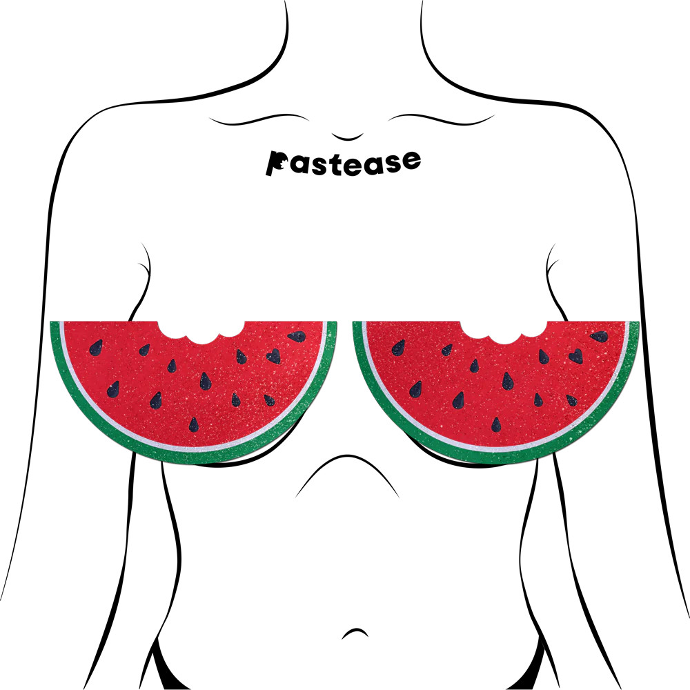 Pastease Watermelon Slice with a Bite Full Breast Covers Support Tape
