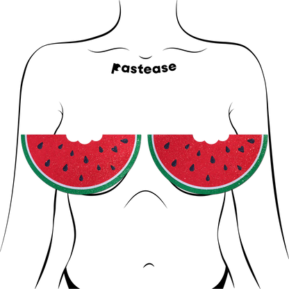 Pastease Watermelon Slice with a Bite Full Breast Covers Support Tape