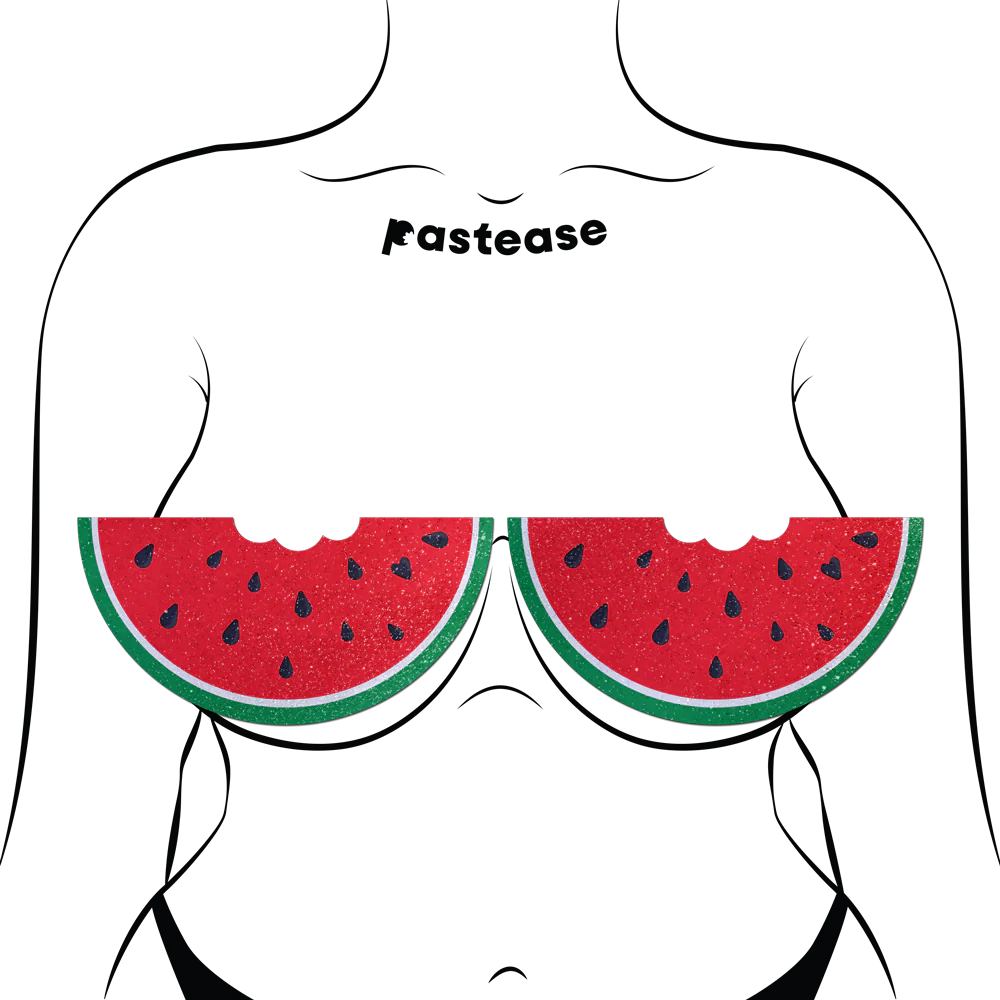 Pastease Watermelon Slice with a Bite Full Breast Covers Support Tape