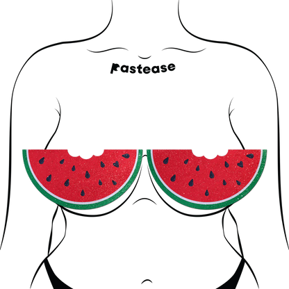 Pastease Watermelon Slice with a Bite Full Breast Covers Support Tape