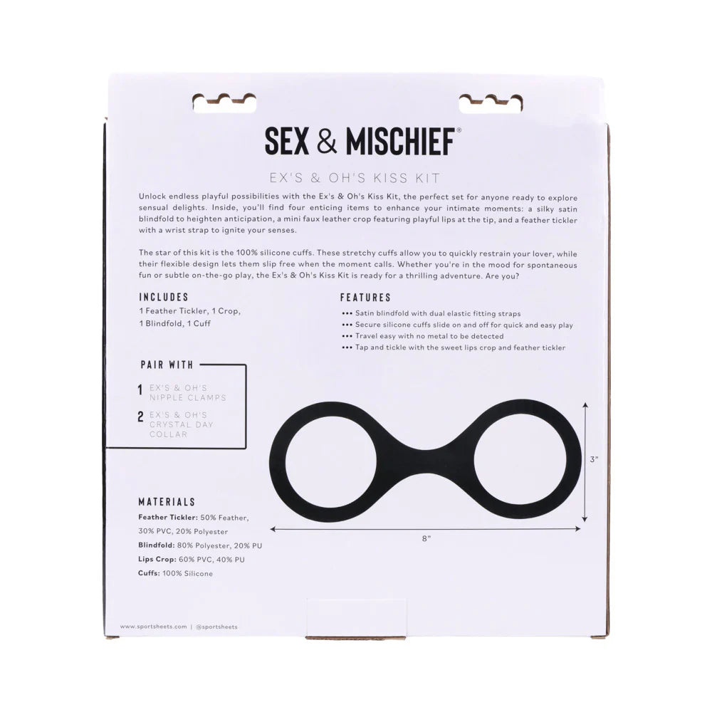 Sportsheets Sex & Mischief Ex's & Oh's Kiss Kit