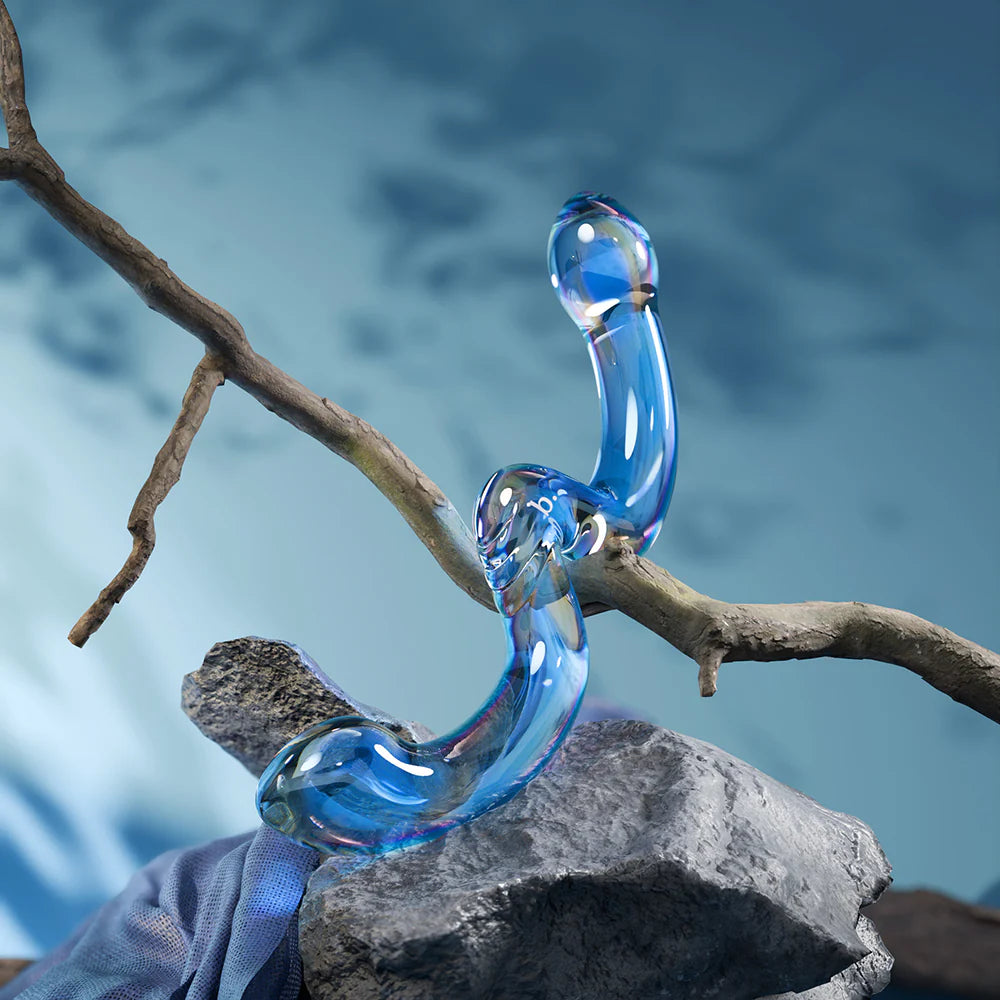 Biird x Wicul OhWii Double-Ended Glass Dildo for G-Spot & P-Spot