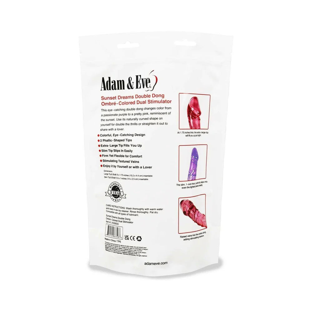 Adam & Eve Sunset Dreams Double Dong