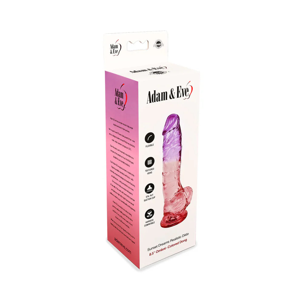 Adam & Eve Sunset Dreams Realistic Dildo 8.5 in.