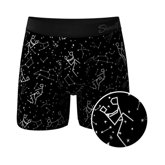 Shinesty The Big Bang Glow-in-the-Dark Constellation Ball Hammock Pouch Underwear with Fly XS