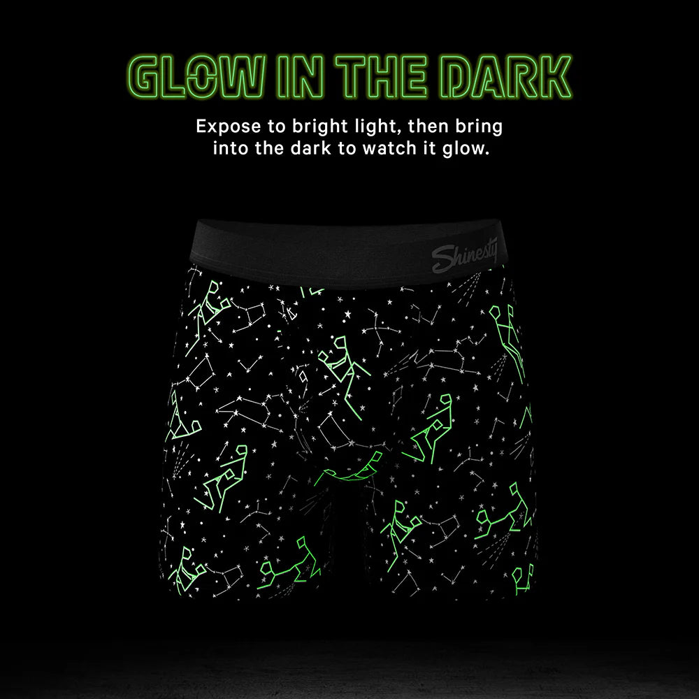 Shinesty The Big Bang Glow-in-the-Dark Constellation Ball Hammock Pouch Underwear with Fly