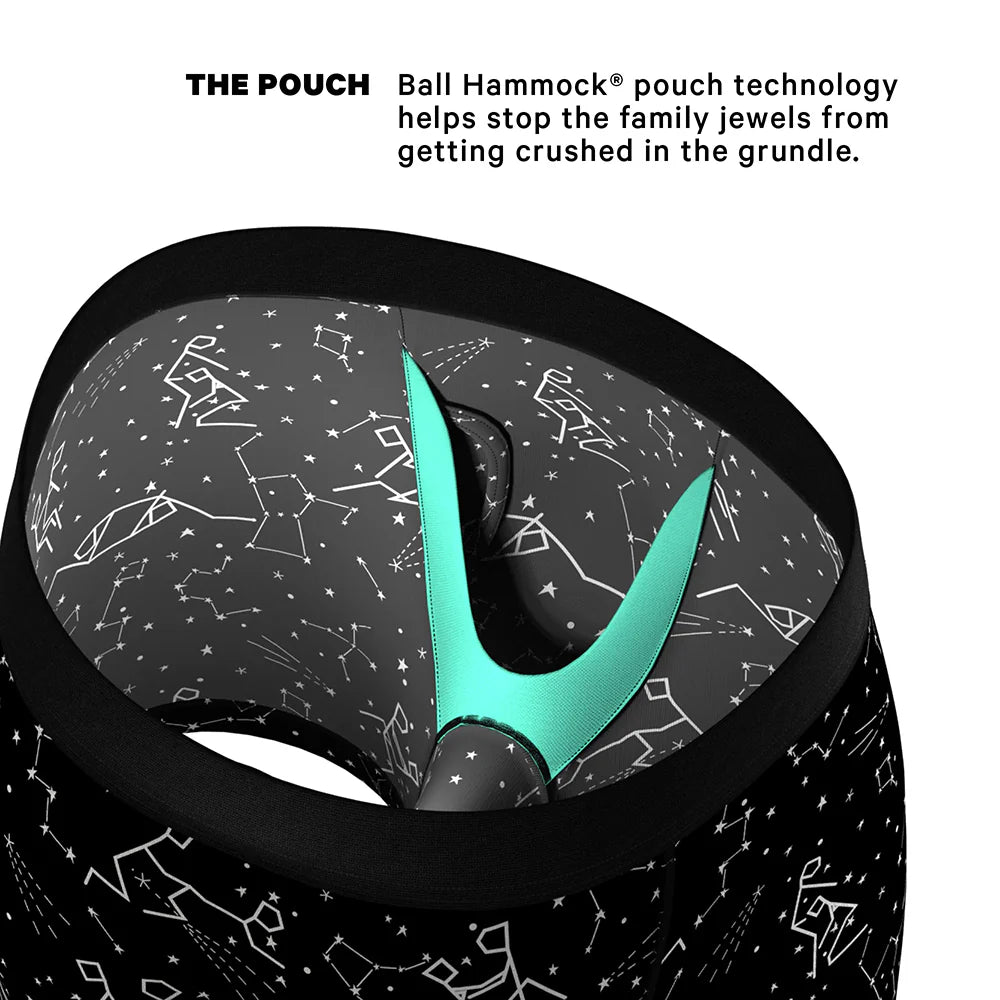 Shinesty The Big Bang Glow-in-the-Dark Constellation Ball Hammock Pouch Underwear with Fly