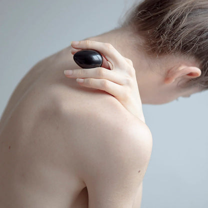 Chakrubs Xaga Yoni Egg Obsidian (drilled)