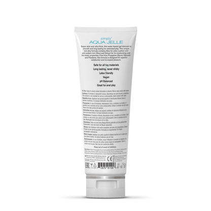 Wicked Simply Aqua Jelle Water Based Lubricant 4 oz.