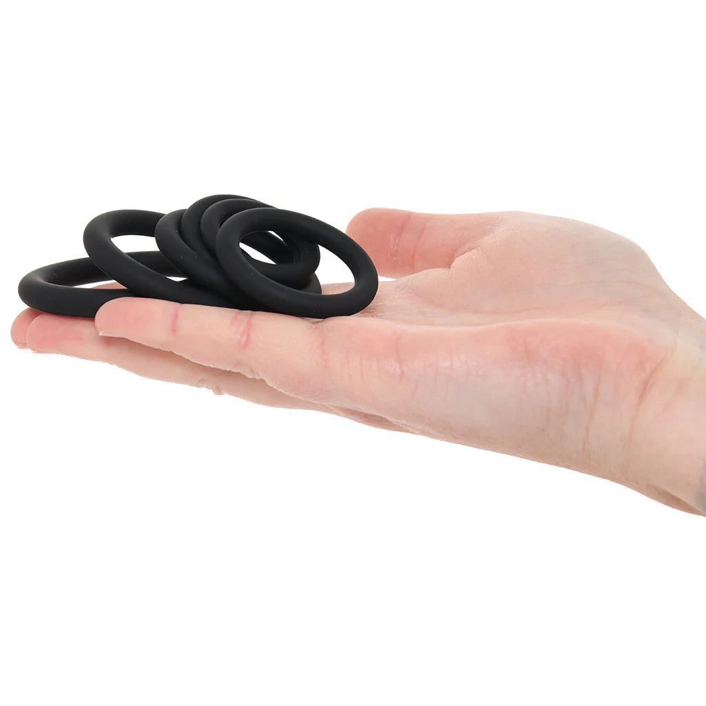 LEVELZ Classic Silicone Cock Ring Set of 6 All Sizes