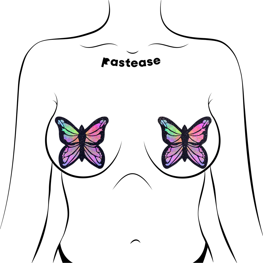 Pastease Glitter Butterfly Pasties Pastel Rainbow