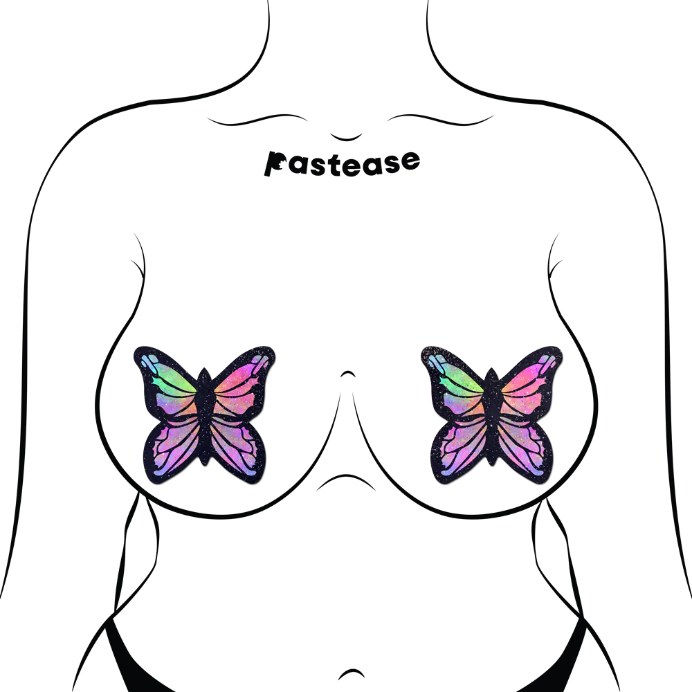 Pastease Glitter Butterfly Pasties Pastel Rainbow