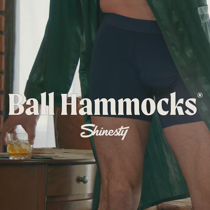 Shinesty The 009 Black Tuxedo Ball Hammock Pouch Underwear with Fly