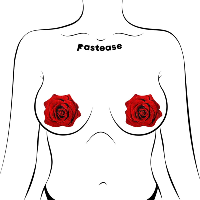 Pastease Glitter Blooming Rose Pasties