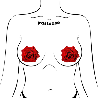 Pastease Glitter Blooming Rose Pasties