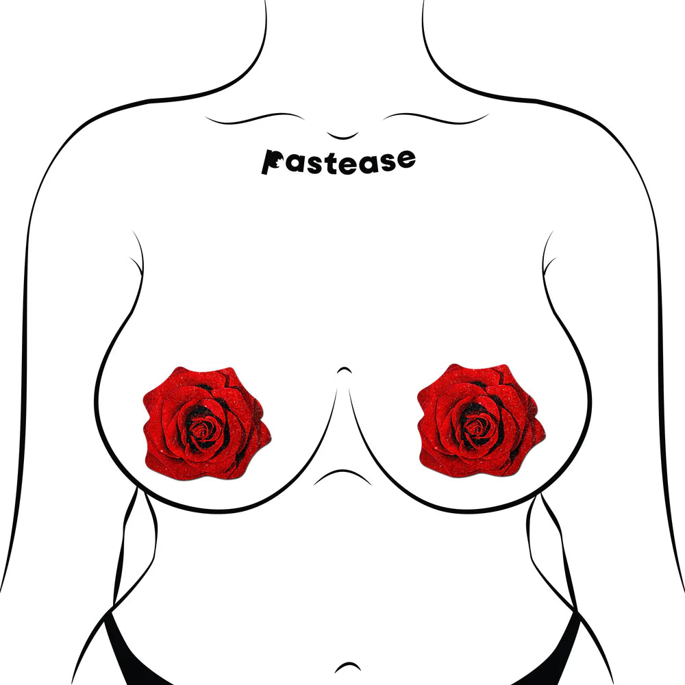 Pastease Glitter Blooming Rose Pasties